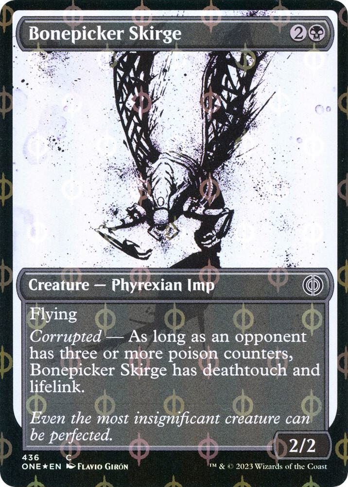 Bonepicker Skirge 436/271 (Phyrexia: All Will Be One)  - Showcase Compleat Foil | Good Games Morley