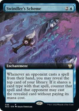 Swindlers Scheme Extended Art 96 (Commander: Streets of New Capenna)  | Good Games Morley