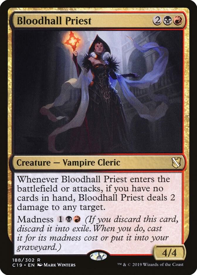 Bloodhall Priest 188/302 (Commander 2019)  | Good Games Morley