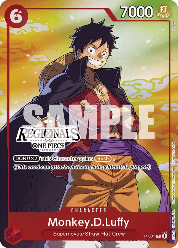 Monkey.D.Luffy (Offline Regional 2024 Vol.2 Participant) P-001 (One Piece Promotion Cards)  - Foil | Good Games Morley