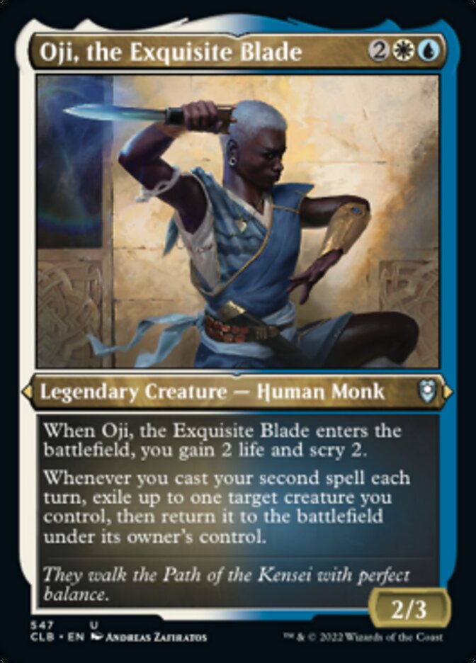 Oji, the Exquisite Blade (Foil Etched) [Commander Legends: Battle for Baldur's Gate] | Good Games Morley