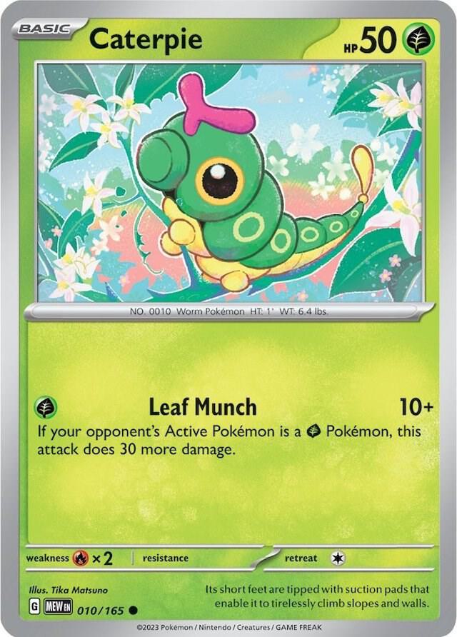 Caterpie 010/165 (SV: Scarlet & Violet 151)  | Good Games Morley