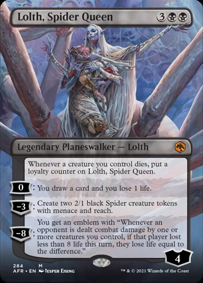 Lolth, Spider Queen (Borderless) [Dungeons & Dragons: Adventures in the Forgotten Realms] | Good Games Morley