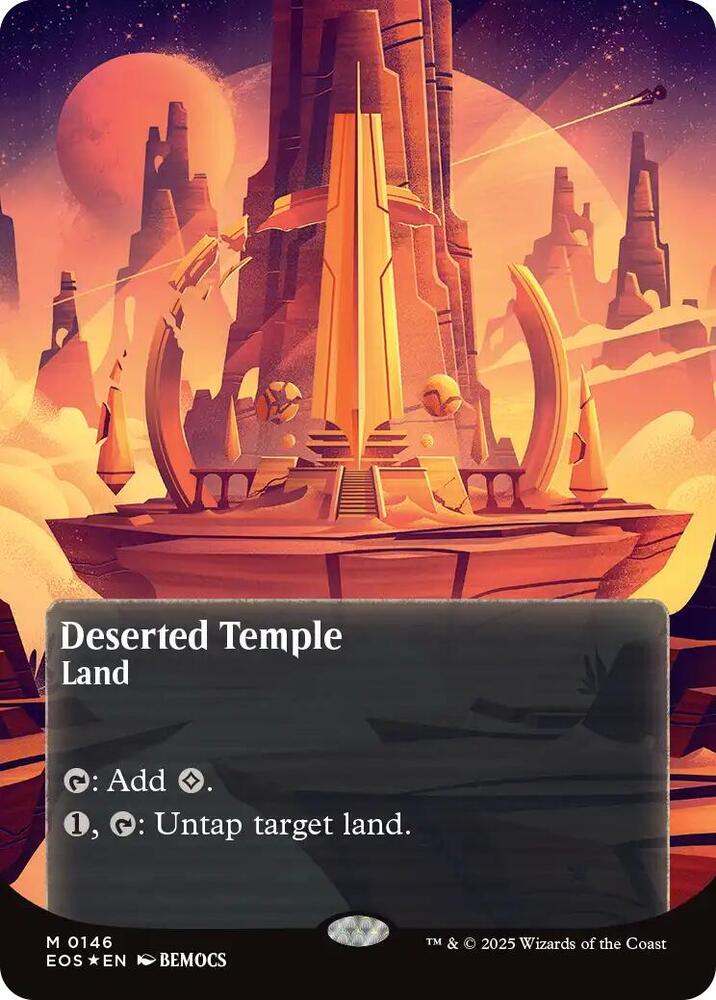 Deserted Temple  146/45 (Edge of Eternities: Stellar Sights)  - Borderless Galaxy Foil | Good Games Morley