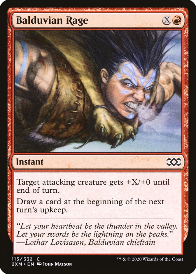 Balduvian Rage 115 (Double Masters)  - Foil | Good Games Morley