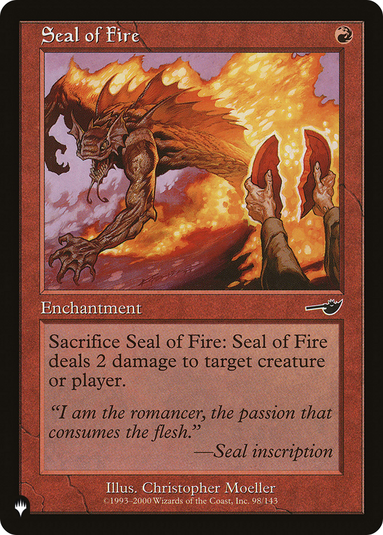 Seal of Fire [The List] | Good Games Morley