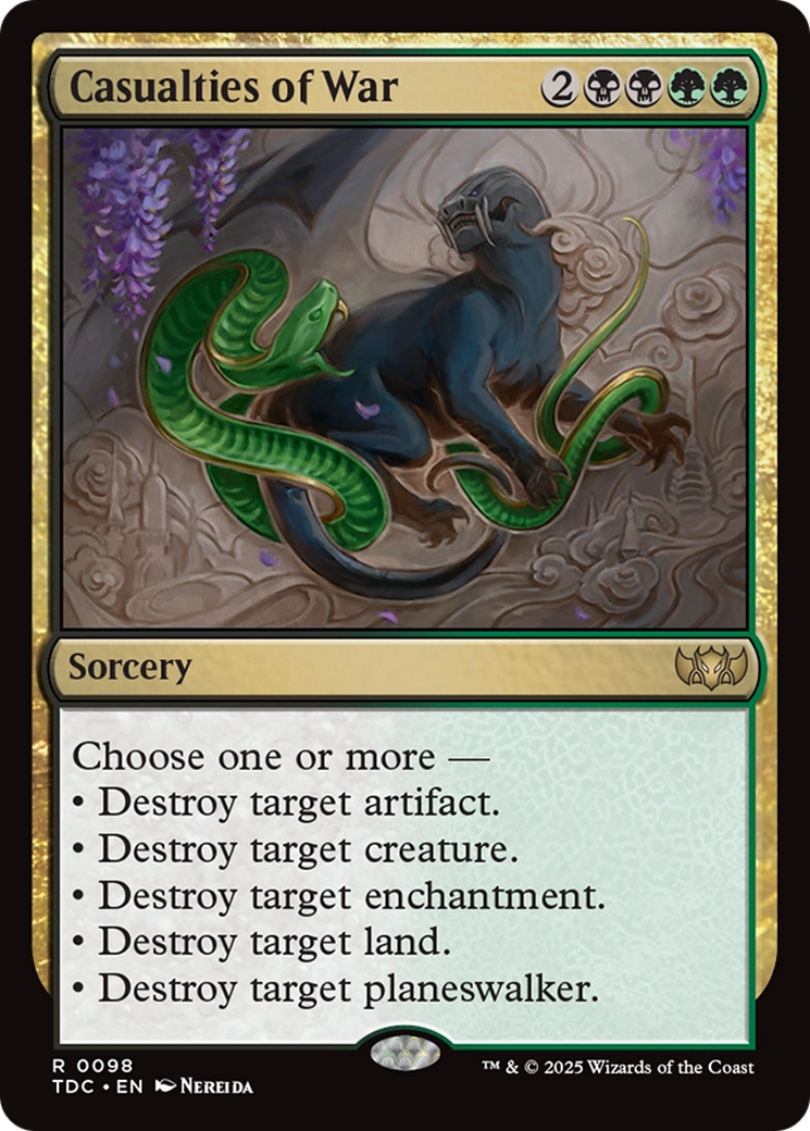 Casualties of War [Tarkir: Dragonstorm Commander] | Good Games Morley