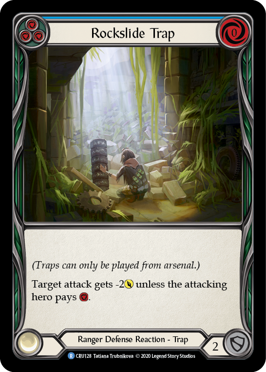 Rockslide Trap [CRU128] (Crucible of War)  1st Edition Rainbow Foil | Good Games Morley