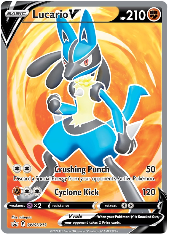 Lucario V (SWSH213) [Sword & Shield: Black Star Promos] | Good Games Morley