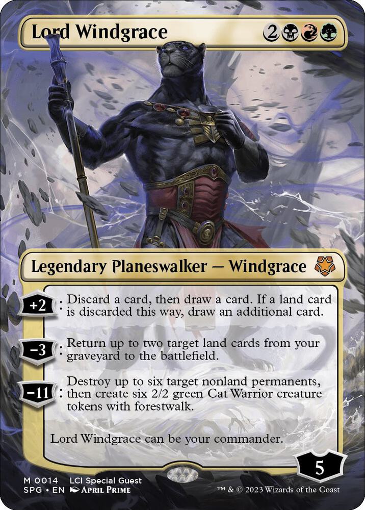 Lord Windgrace 14 (Special Guests)  - Borderless Foil | Good Games Morley