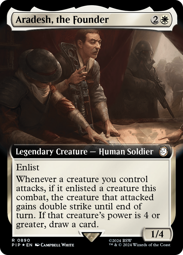 Aradesh, the Founder (Extended Art) (Surge Foil) [Fallout] | Good Games Morley