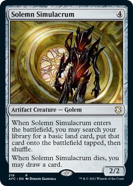 Solemn Simulacrum 216/62 (Commander: Adventures in the Forgotten Realms)  | Good Games Morley