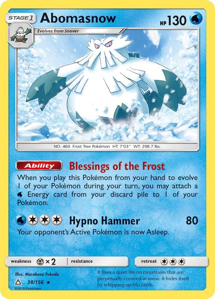 Abomasnow 38/156 (SM - Ultra Prism)  | Good Games Morley