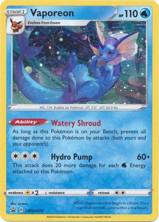 Vaporeon (SWSH072) [Sword & Shield: Black Star Promos] | Good Games Morley