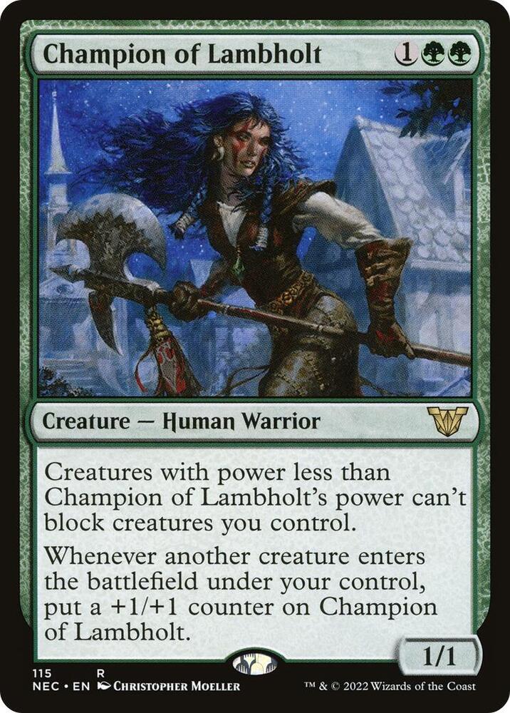 Champion of Lambholt 115/38 (Commander: Kamigawa: Neon Dynasty)  | Good Games Morley