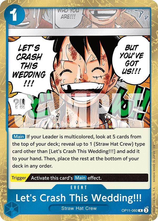 Let's Crash This Wedding!!! OP11-060 (A Fist of Divine Speed)  - Foil | Good Games Morley