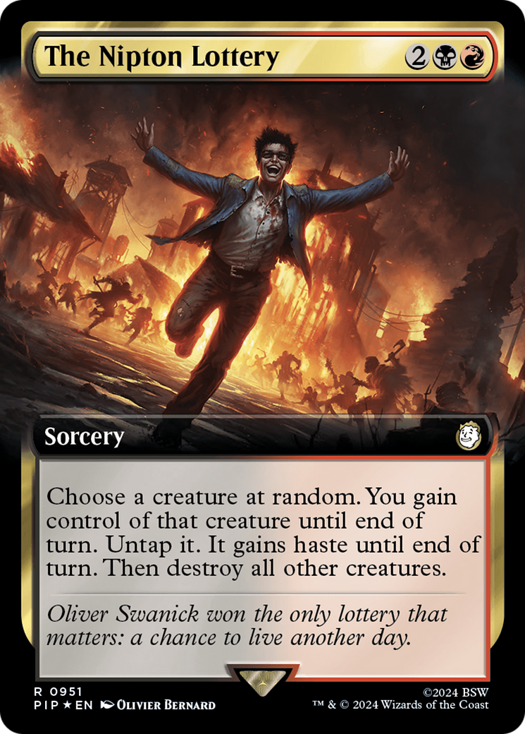 The Nipton Lottery (Extended Art) (Surge Foil) [Fallout] | Good Games Morley
