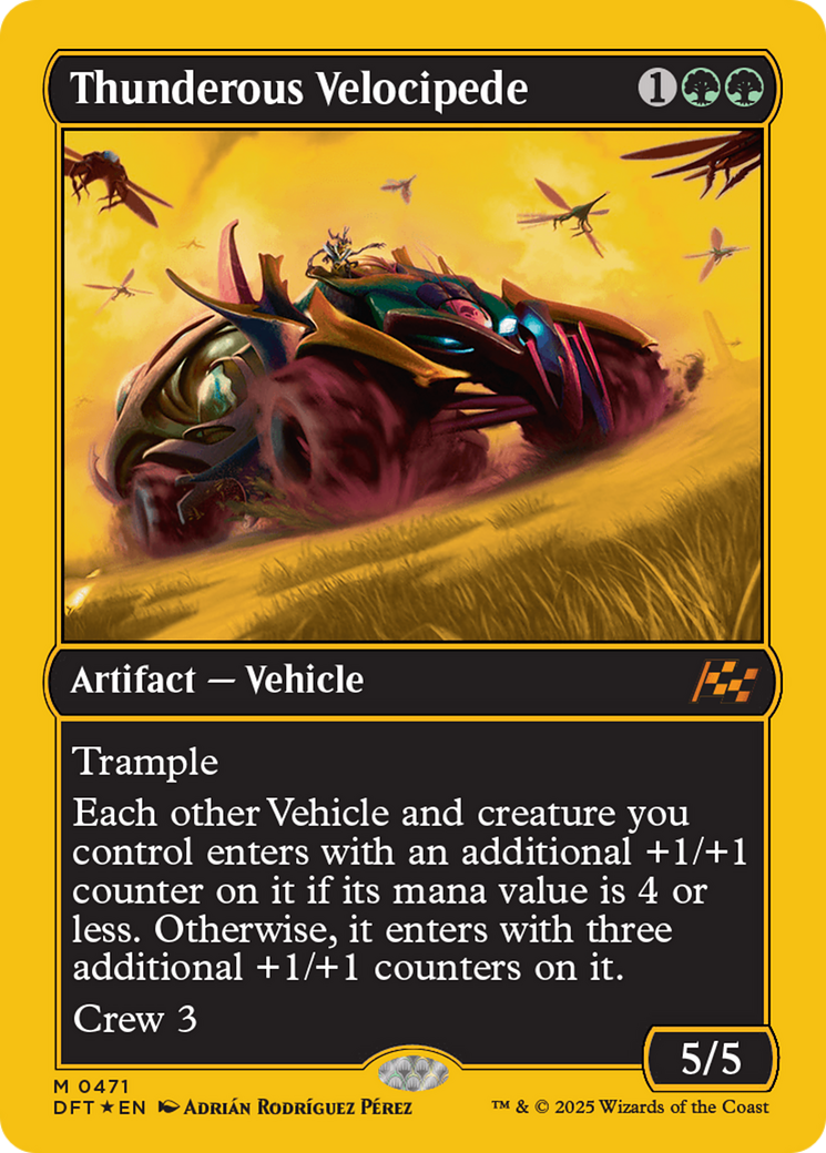 Thunderous Velocipede (First-Place Foil) [Aetherdrift] | Good Games Morley