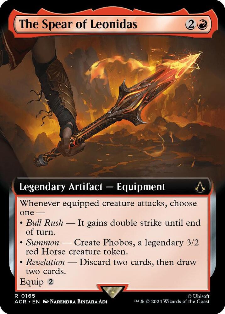 The Spear of Leonidas 165/110 (Universes Beyond: Assassin's Creed)  - Extended Art Foil | Good Games Morley