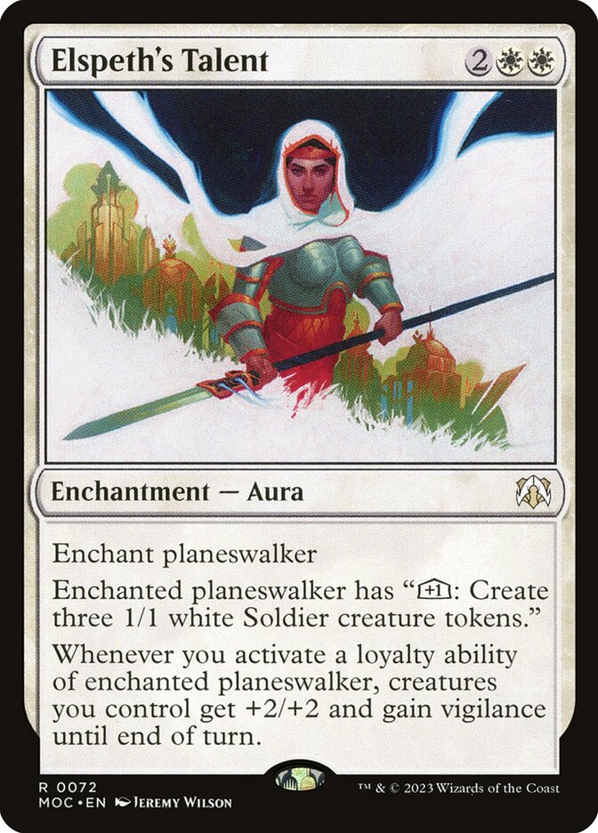 Elspeth's Talent 72/444 (Commander: March of the Machine)  - Foil | Good Games Morley