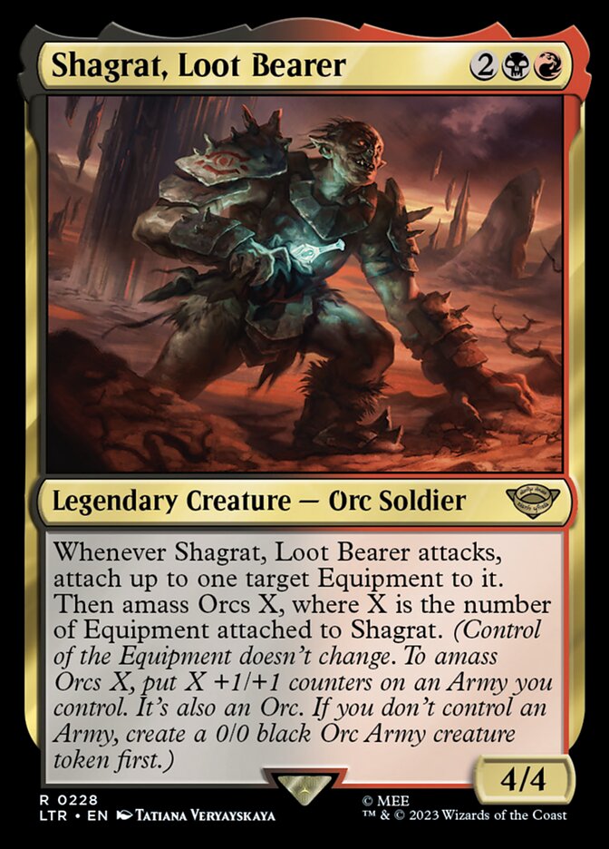 Shagrat, Loot Bearer 228 (Universes Beyond: The Lord of the Rings: Tales of Middle-earth)  - Foil | Good Games Morley