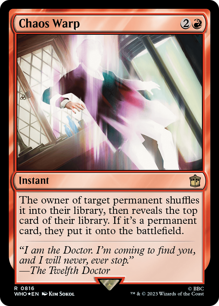 Chaos Warp (Surge Foil) [Doctor Who] | Good Games Morley