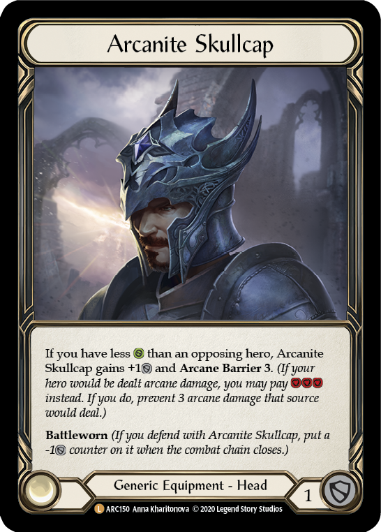 Arcanite Skullcap [U-ARC150] (Arcane Rising Unlimited)  Unlimited Rainbow Foil | Good Games Morley