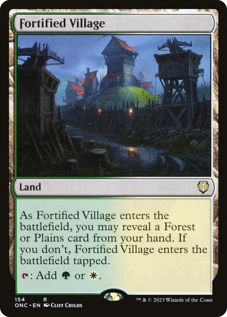 Fortified Village [Phyrexia: All Will Be One Commander] | Good Games Morley