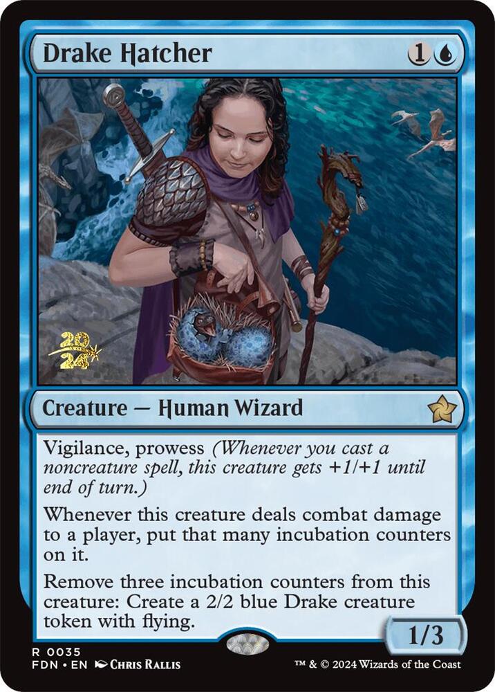 Drake Hatcher 35s/101 (Prerelease Cards)  - Foil | Good Games Morley