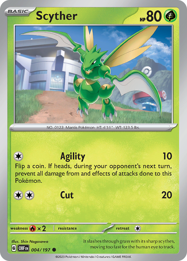 Scyther (004/197) [Scarlet & Violet: Obsidian Flames] | Good Games Morley