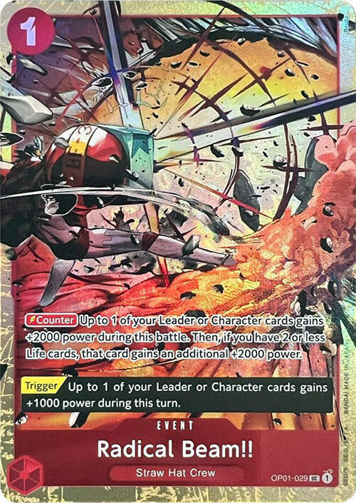 Radical Beam!! (PCC Vol.1) OP01-029 (One Piece Promotion Cards)  - Alternate Art Foil | Good Games Morley
