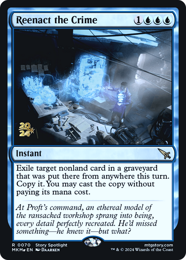 Reenact the Crime [Murders at Karlov Manor Prerelease Promos] | Good Games Morley