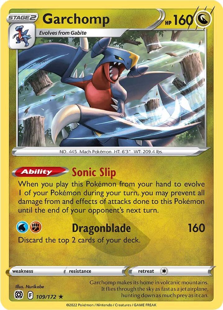 Garchomp 109/172 (SWSH09: Brilliant Stars)  - Holofoil | Good Games Morley