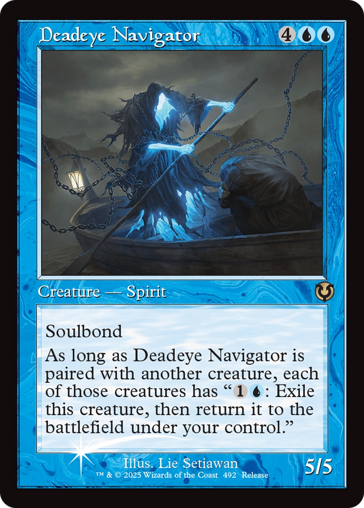 Deadeye Navigator (Retro Frame) [Innistrad Remastered Promos] | Good Games Morley