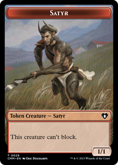 Eldrazi Spawn // Satyr Double-Sided Token [Commander Masters Tokens] | Good Games Morley