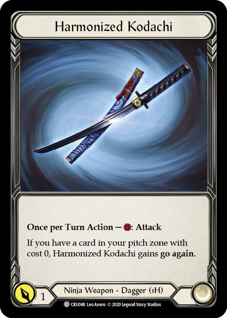 Harmonized Kodachi [U-CRU048] (Crucible of War Unlimited)  Unlimited Rainbow Foil | Good Games Morley