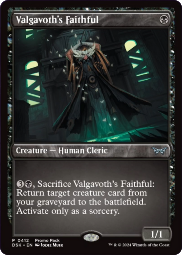 Valgavoth's Faithful (Promo Pack) [Duskmourn: House of Horror Promos] | Good Games Morley
