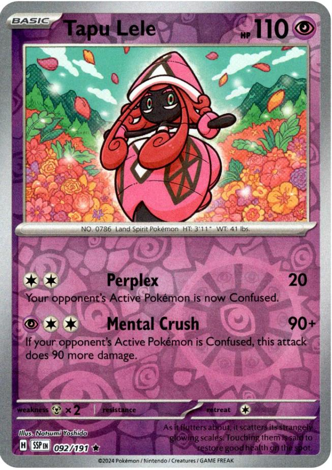 Tapu Lele (092/191) [Scarlet & Violet: Surging Sparks] | Good Games Morley