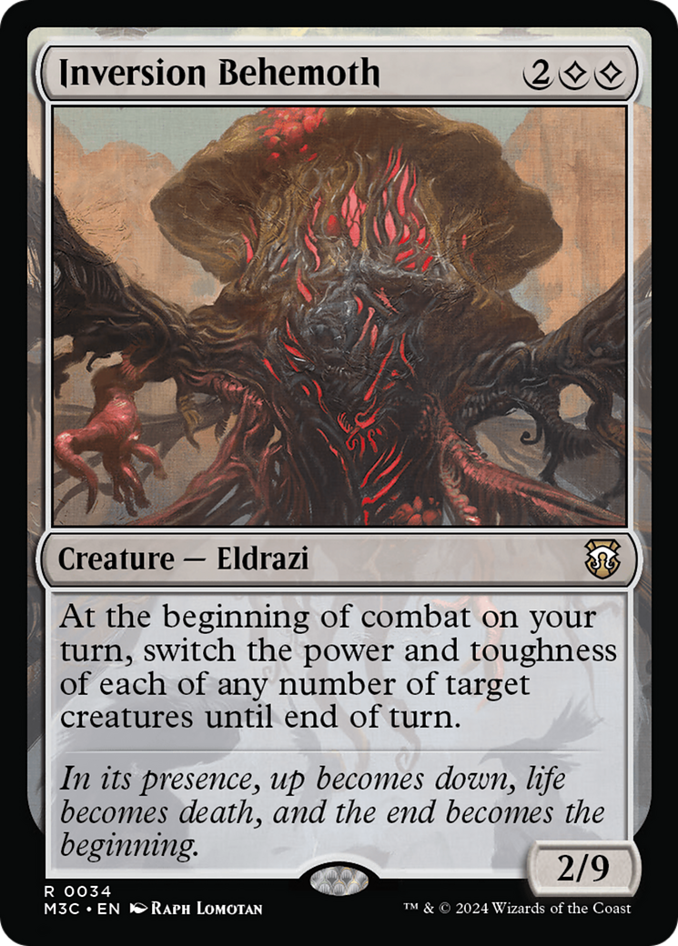 Inversion Behemoth (Ripple Foil) [Modern Horizons 3 Commander] | Good Games Morley