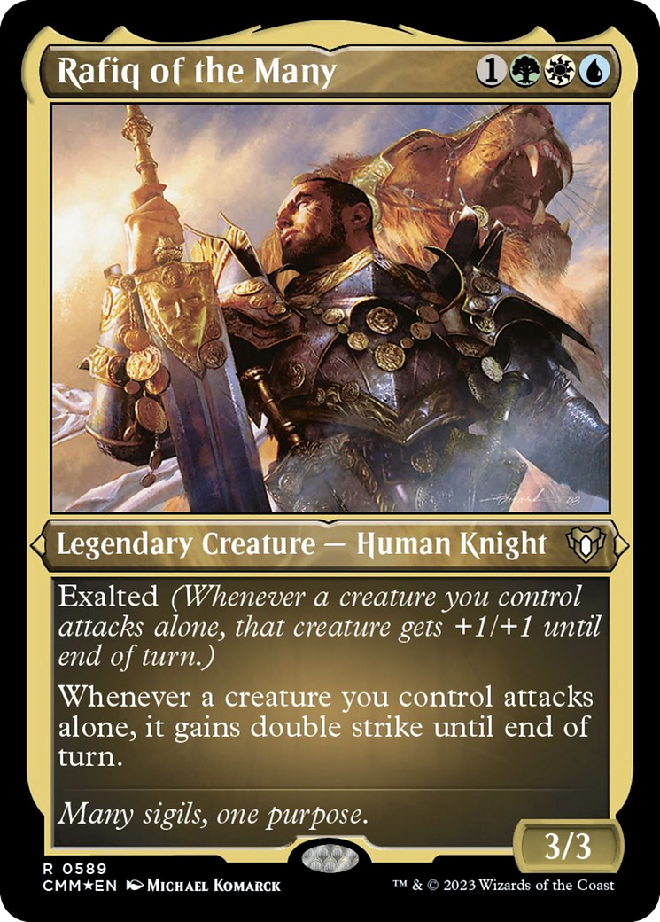 Rafiq of the Many (Foil Etched) [Commander Masters] | Good Games Morley