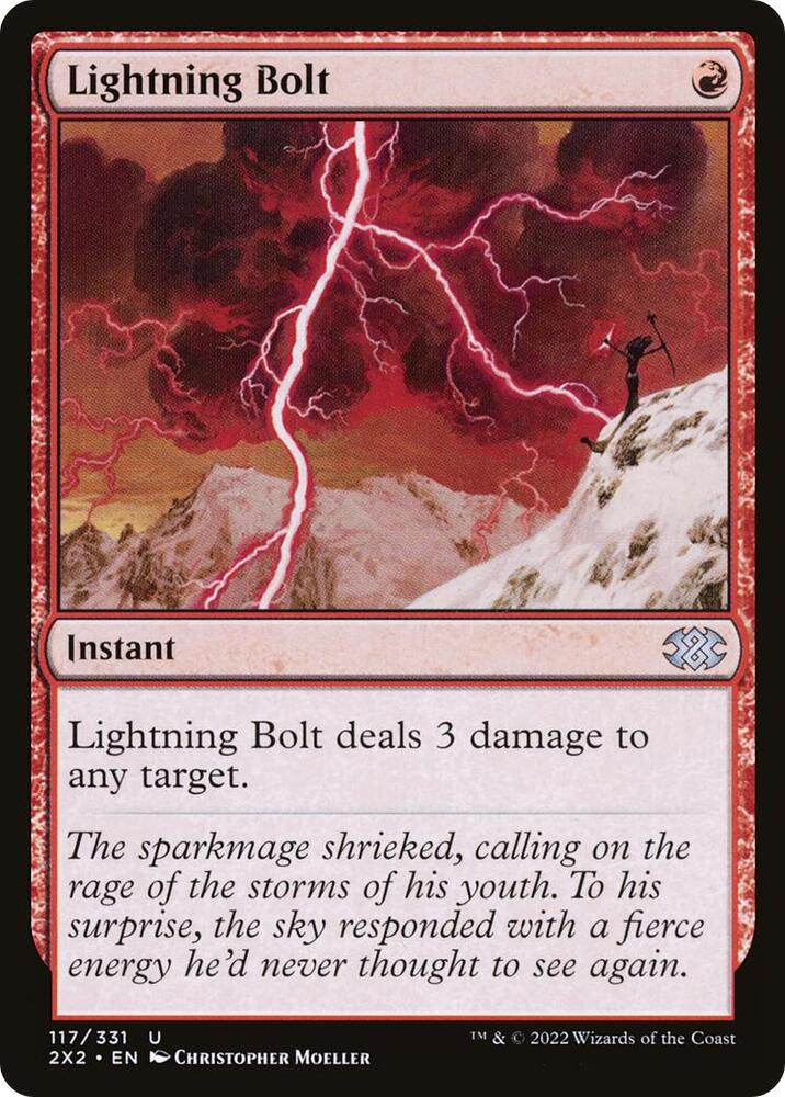 Lightning Bolt 117/331 (Double Masters 2022)  - Foil | Good Games Morley