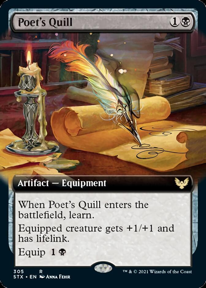 Poet's Quill (Extended Art) [Strixhaven: School of Mages] | Good Games Morley