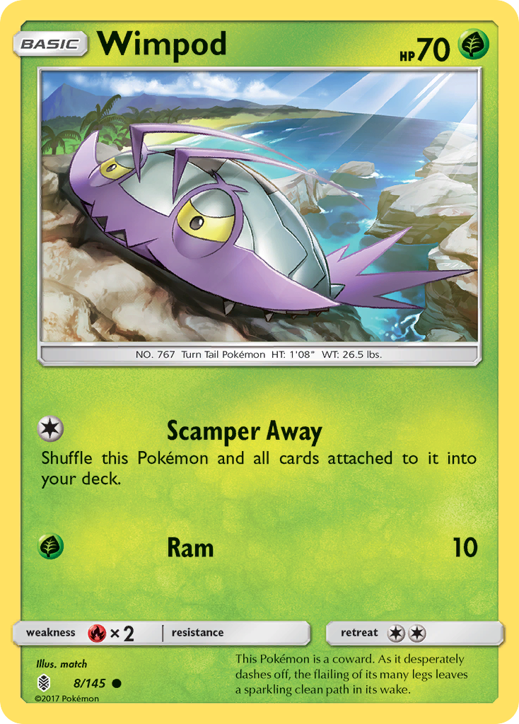 Wimpod (8/145) [Sun & Moon: Guardians Rising] | Good Games Morley