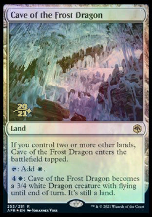 Cave of the Frost Dragon [Dungeons & Dragons: Adventures in the Forgotten Realms Prerelease Promos] | Good Games Morley