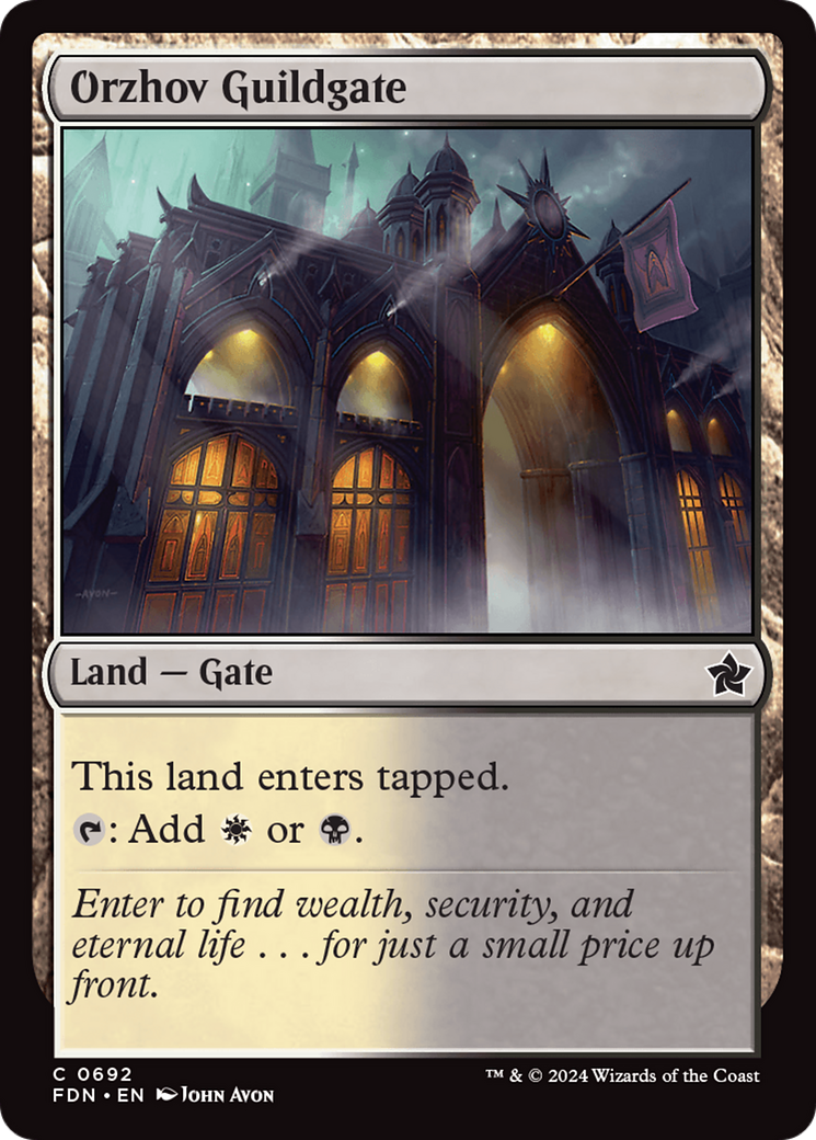 Orzhov Guildgate [Foundations] | Good Games Morley