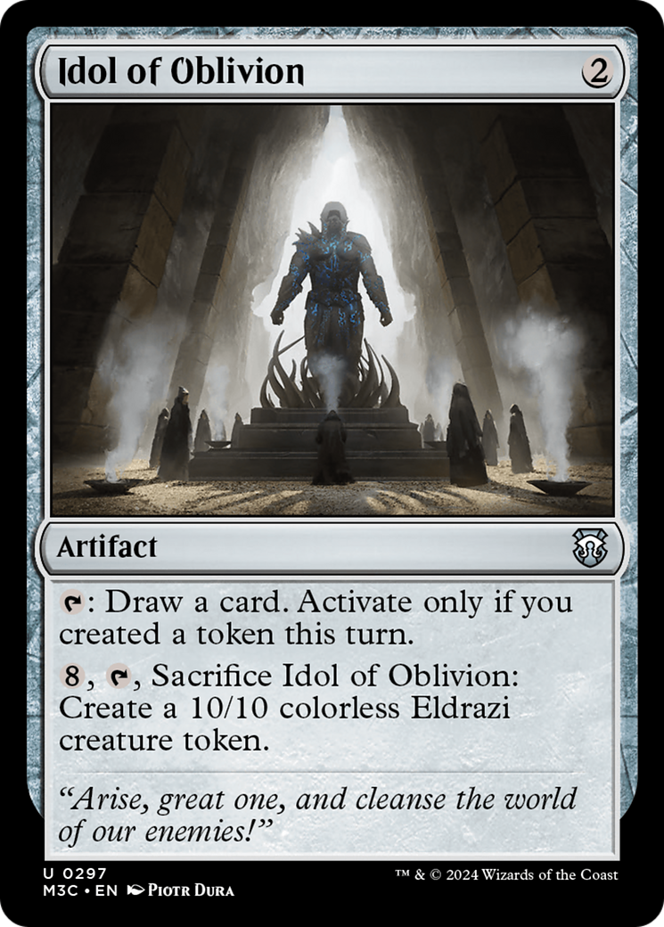 Idol of Oblivion (Ripple Foil) [Modern Horizons 3 Commander] | Good Games Morley