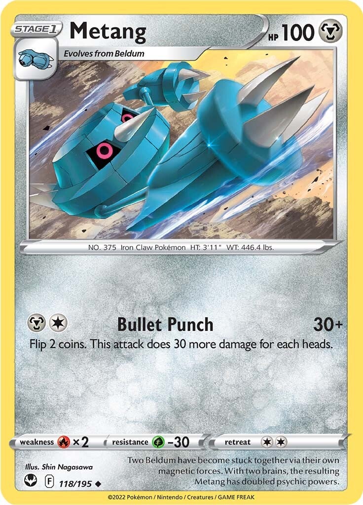 Metang (118/195) [Sword & Shield: Silver Tempest] | Good Games Morley