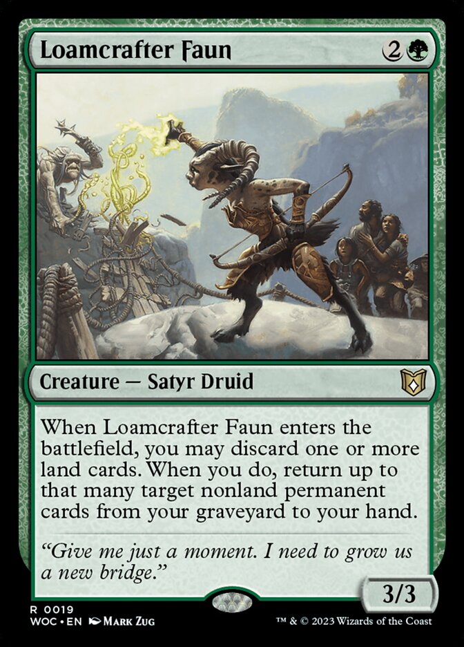 Loamcrafter Faun 19/173 (Commander: Wilds of Eldraine)  | Good Games Morley