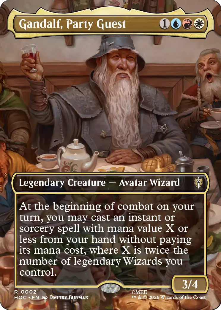 Gandalf, Party Guest (Borderless) [The Hobbit: Eternal-Legal] | Good Games Morley