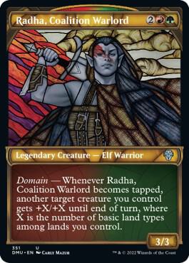 Radha Coalition Warlord Textured Foil 351/281 (Dominaria United)  - Foil | Good Games Morley